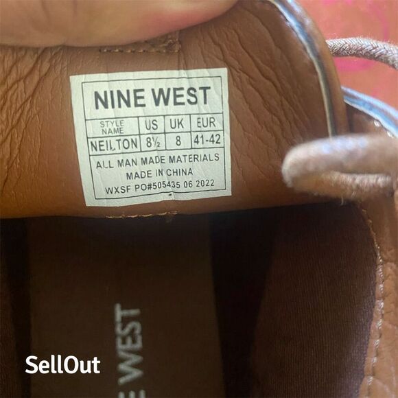 Nine West Men\'s Brown Chukka Boots Size 8.5 Lace Up Casual main image 7